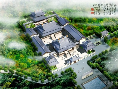 天津依云寺建筑规划设计图